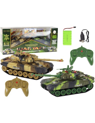 Remote Controlled Fighting Tanks Set War Tank RC Battle Infrared