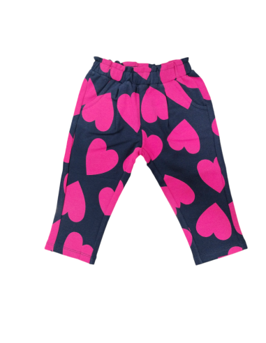 Leggins cuori fucsia