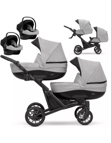 Trio passeggino Gemellare BOOSTER 3in1